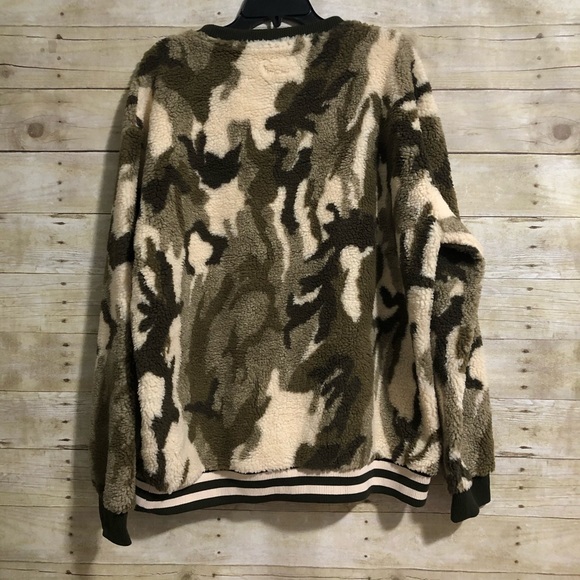 diamond supply co camo fleece crewneck sweatshirt - Picture 3 of 6